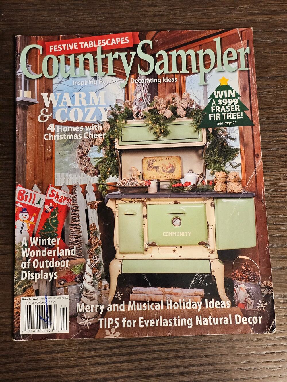 COUNTRY SAMPLER Magazine Christmas Holiday Ideas November 2022